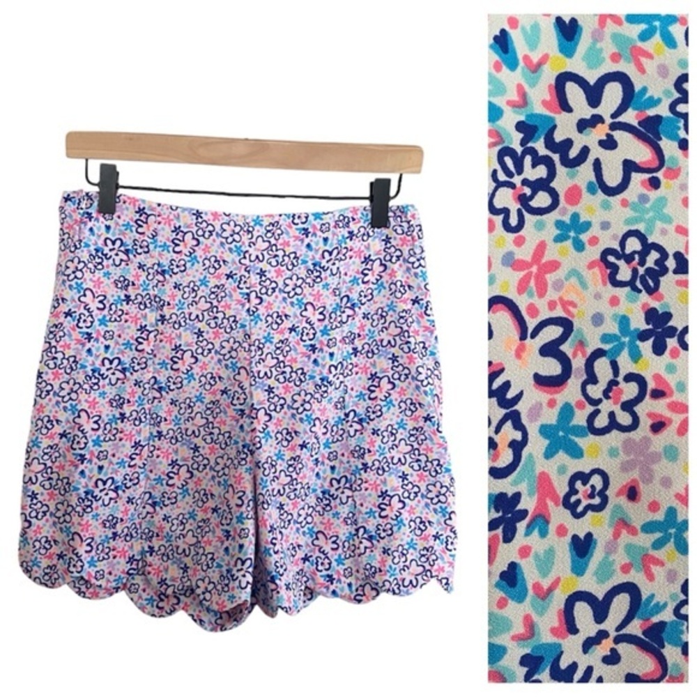 Lilly Pulitzer Casia Stretch Shorts Colorful Fun Sun Repeat Ditsy Floral Print 6